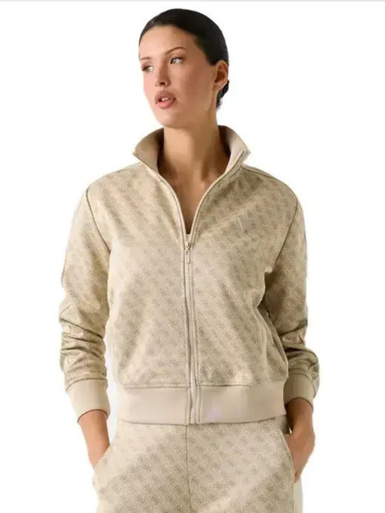 Guess Women's Sweatshirt Jacket Beige