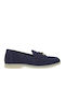 Δερμάτινα Γυναικεία Loafers σε Μπλε Χρώμα