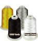 Embroidery Thread Set 4 Spools 5000 M Assorted Colors