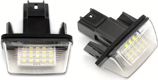 Best-Ka Светлини за регистрационната табела LED за Citroen C3 / C4 / C5 / Berlingo / Xsara / Saxo / C3 Picasso / C4 Picasso / Xsara Picasso 2бр