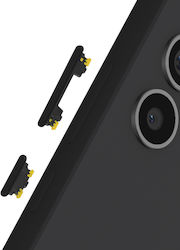 Clappio Replacement Power + Volume Buttons Galaxy A54 5g A34 5g Black
