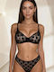 Unterwäsche-Set für Damen BH mit Schlupf Black