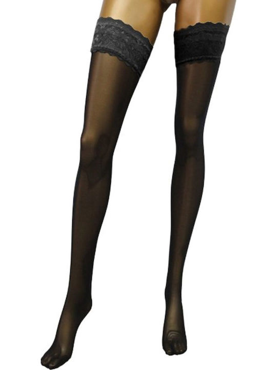 Ciorapi lungi dama Black