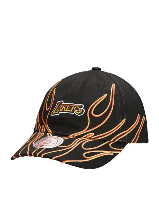 Mitchell & Ness Nba La Los Angeles Lakers Flamez Strapback Jockey 6luxmm20018 Lalblck