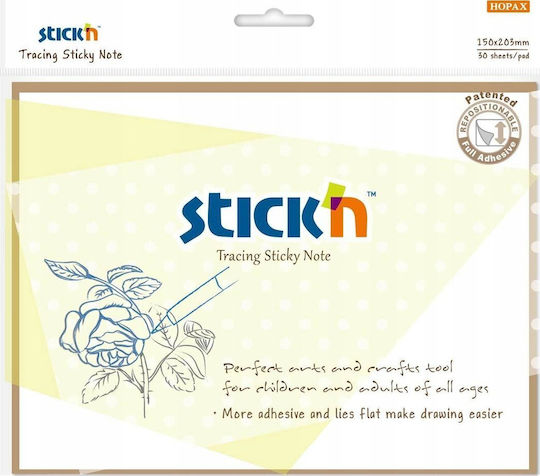 Σημειώσεις Stickn Αυτοκόλλητες 152x203mm Διαφανείς 30k
