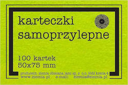 Ziemia Obiecana Fluo Sticky Notes 50x75mm 100 Pieces Green Ziemia Obiecana Fluo Sticky Notes 50x75mm 100 Pieces Green