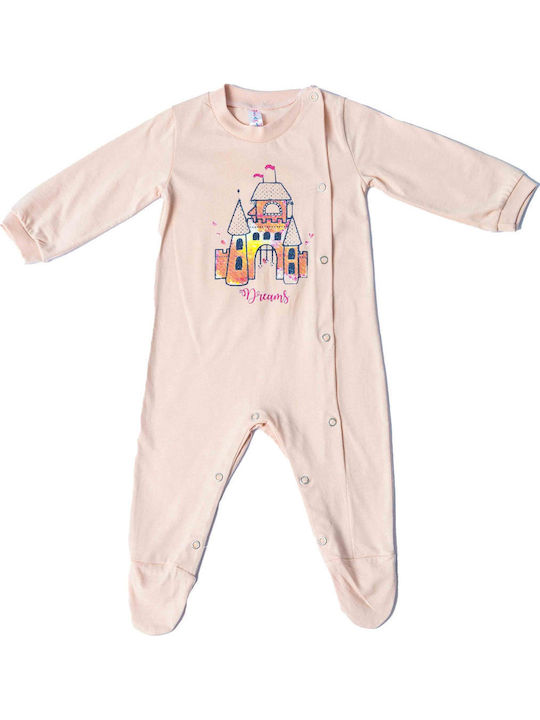 Dreams by Joyce Castle Baby Bodysuit Salmon