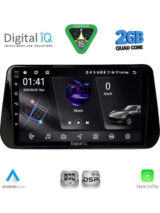 Digital IQ Car Audio System for Hyundai iX45 Santa Fe 2018-2023 Bluetooth USB Wi-Fi GPS Apple CarPlay with 10 Inch Touch Screen DIGITAL IQ RSF 4238B CPA