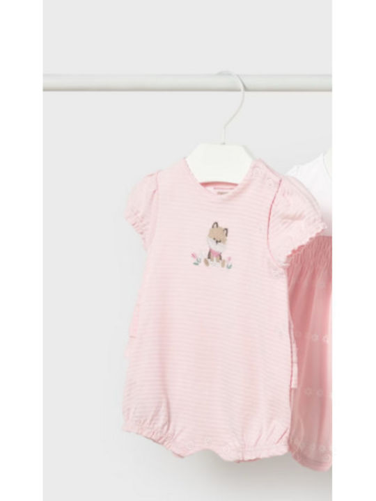 Mayoral Pink Baby Bodysuits Set 2 Pieces
