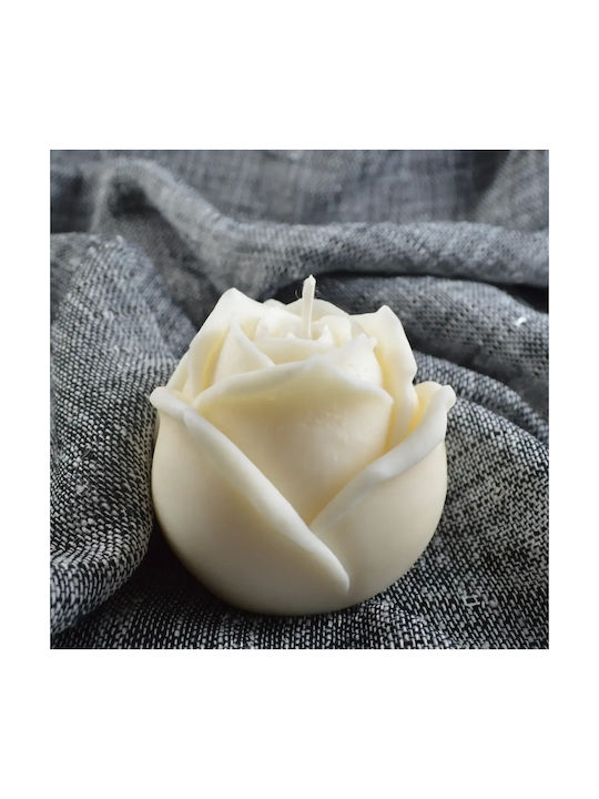 C'est La Candle Kerze Form Geschlossen Rosen Wh...