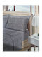 Homestyle Σεντόνι Υπέρδιπλο με Λάστιχο 160x200+33εκ. Γκρι