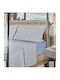Homestyle Σεντόνι Υπέρδιπλο με Λάστιχο 160x200+33εκ. Μπλε