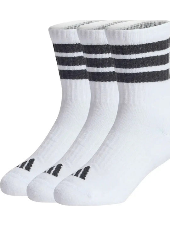 adidas Șosete pentru Copii Sport Albe 3 Perechi