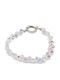 Eleganter Schlüsselanhänger Kette – Weißer Kristall