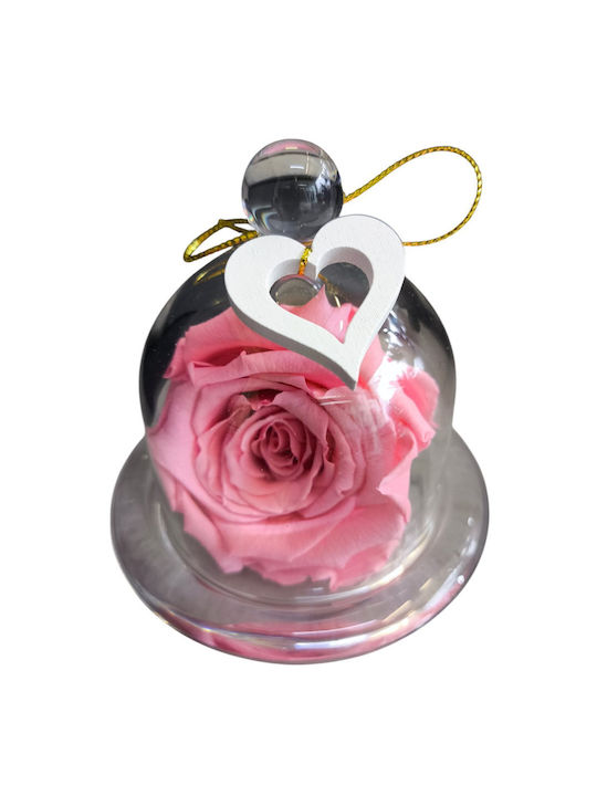 All Saints Pink Mini Rose Glass Fondant Holder H 10cm Milva Flowers