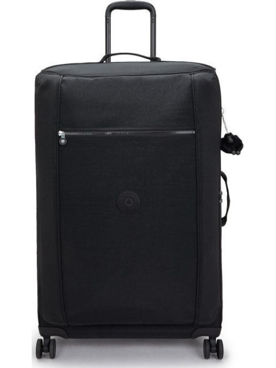 Kipling Large Travel Suitcase Black Noir with 4...