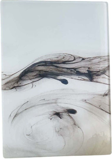 Hermia Επιφάνεια Κοπής Γυάλινη Λευκή 25x35cm
