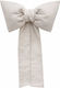 Fabric Bow Decoration for Candle Lurex 40x65cm Gold Ecru