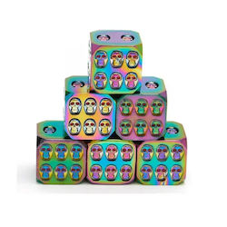 Suegao Set 6 D6 Solide Metall Schädel Würfel Rollenspiele Rainbow Suegao Set 6 D6 Solide Metall Schädel Würfel Rollenspiele Rainbow