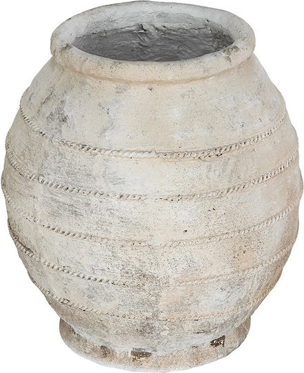 Artekko Διακοσμητικό Βάζο Γυάλινο Μπεζ 44.5x44.5xΥ47cm