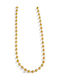 Touch Necklace from Gold Plated Steel with Pearls