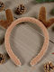 Christmas Reindeer Headband Wool Texture 1epx3173