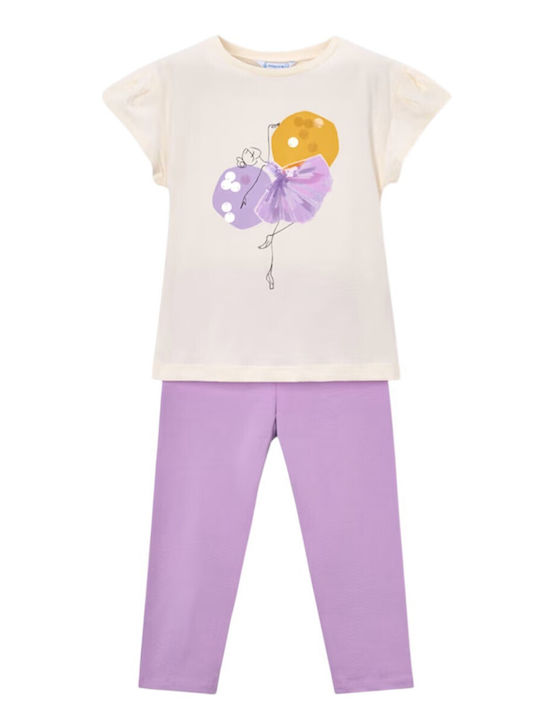 Mayoral Kids' Set with Leggings Summer 2pcs Sugar