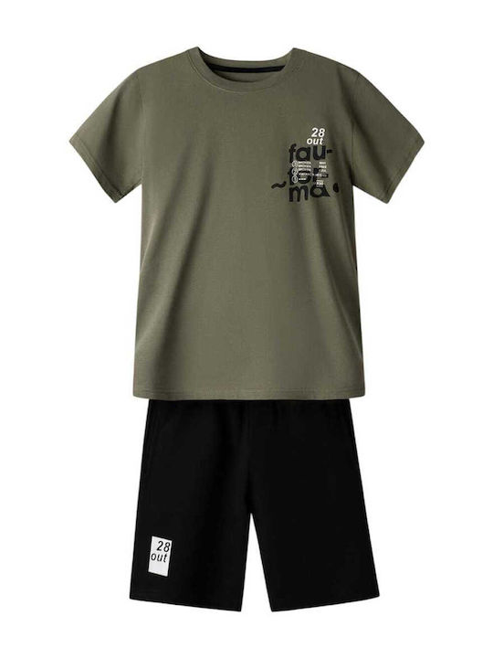 Set pentru copii cu șorturi Vară 2buc Khaki