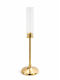 Faitakis Pack Kerzenhalter Metall in Gold Farbe 13x67cm 1Stück