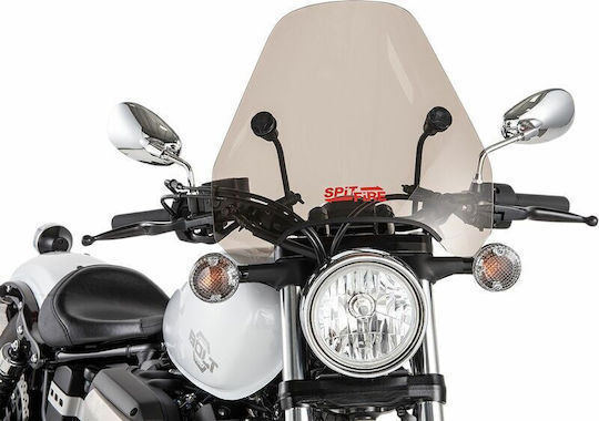 Slipstreamer Windshield Spitfire S-06-a-c-m Harley Davidson Xlh 883 88-03 En 650 Abs 15-23 Kawasaki Vn 800 95-06 900 06-16 Triumph Speedmaster 865 05-16 Gray