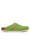 Mules with Heel in Green Color