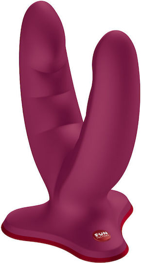 Fun Factory Ryde Double Dildo Wine Red
