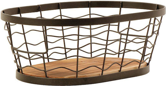 Espiel Fruit Bowl Metallic Brown 26x16x9cm
