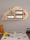 Kinderregal Wandhalterung Beige 98x22,5x48,5cm