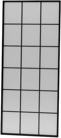 Hanah Home Καθρέπτης με Μαύρο Μεταλλικό Πλαίσιο 180x80cm