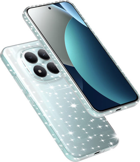 Techsuit Sparkleskin Series Umschlag Rückseite Transparent (Redmi Note 15 Pro 5G)