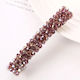 Elegant Hair Clips Accessories Crystals Beads Plum Purple Tolindo