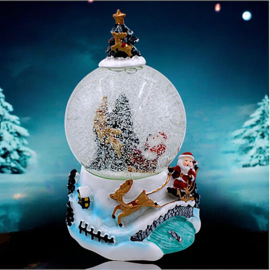 In the Christmas Decorative Gift Lighted with Santa Claus 9.5x9x17.5cm