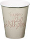 Pahar Happy Birthday 250ml Pentru Petreceri 8 Bucăți