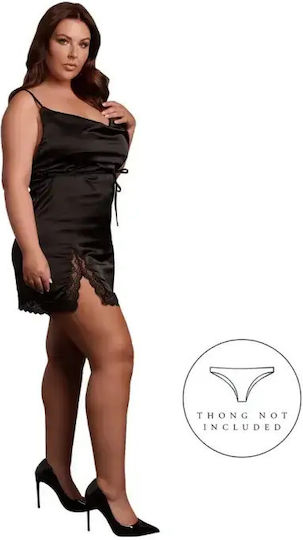 Spitzen-Mini-Kleid mit Kreuzträgern Rücken Xl-4xl