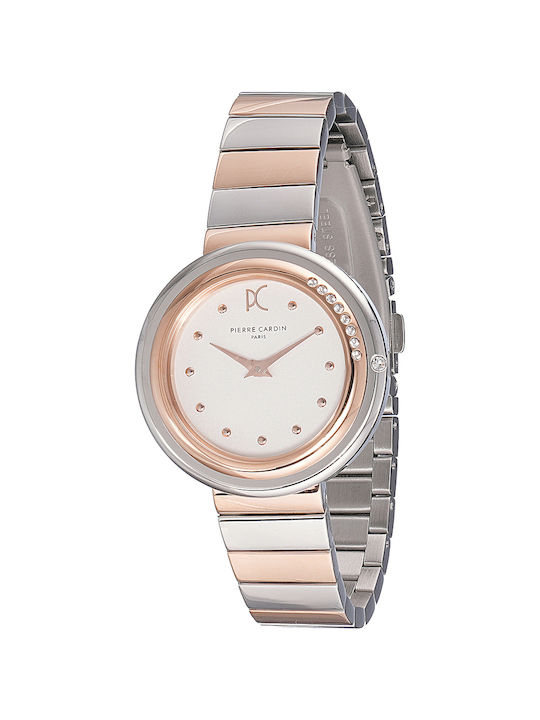 Pierre Cardin Women's Watch with Pink Gold Meta...