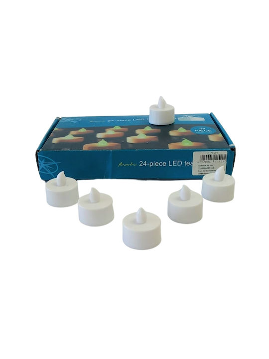 Κερί Ρεσώ Led Μπατ Κίτρινη Φλόγα 3,5x2cm Σ24
