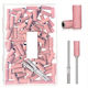 UpLac Wheel Caps And Metal Shaft Manicure 120 Grit 3.1mm 80 Pieces