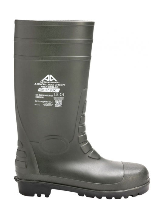 Active Gear Unisex Cizme De Protecție Genunchi Verzi