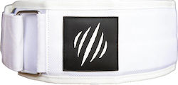 Bear Komplex Apex Premium Leather Velcro Weight Lifting Belt White