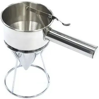 Stainless Distributor for Loukoumades Mixture 13×22×13 Cm