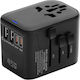 Steckdosenadapter von England auf Universal mit 4 USB-Anschlüssen