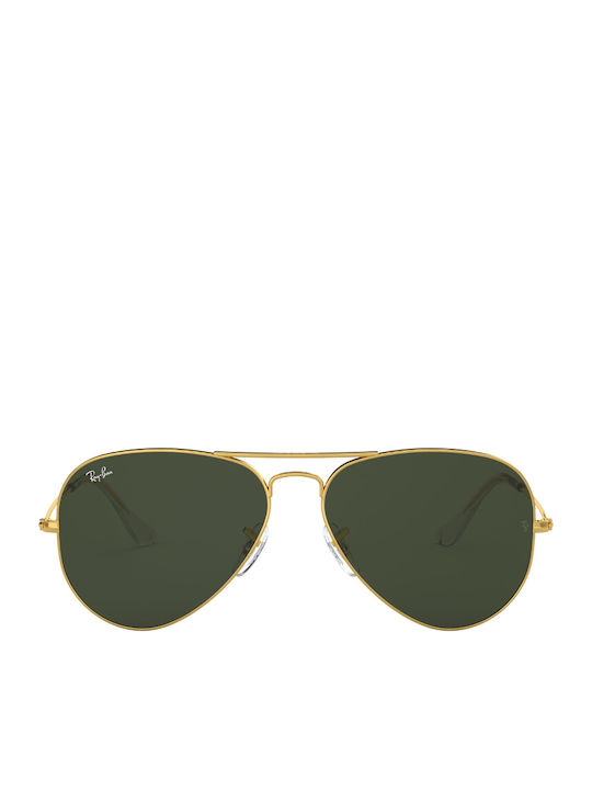 Ray Ban Unisex Sunglasses with Gold Frame and G...