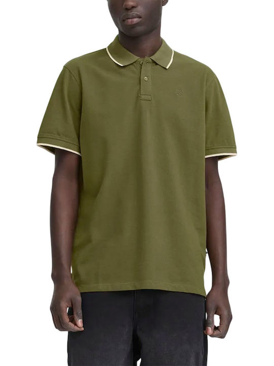 Blend Polo Short Sleeve Shirt Olive