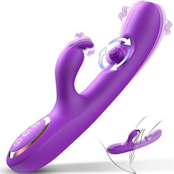 SMD Aurora Rabbit Swinging Silicone Vibrator Violet SMD Aurora Rabbit Swinging Silicone Vibrator Violet